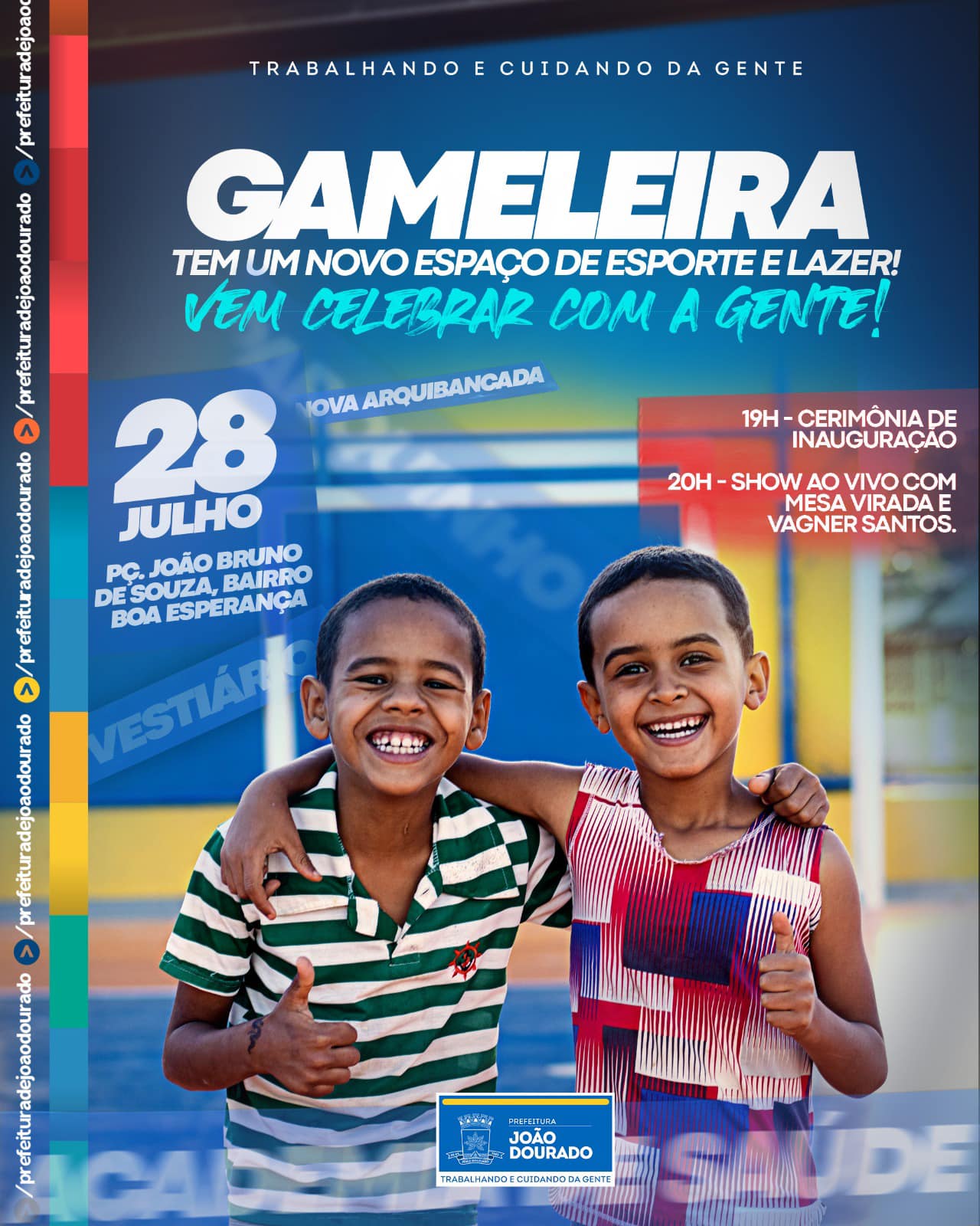 Gameleira, sua linda, sexta-feira toda a gente João douradense estará aí vendo de perto o seu desenvolver!