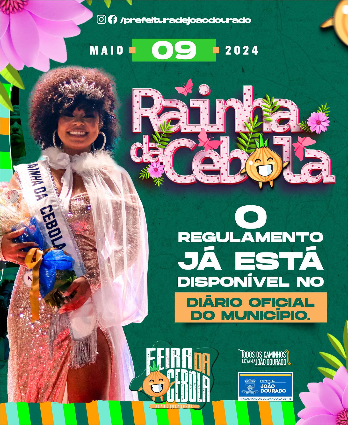Celebre a Elegância Local: Inscrições Abertas para a Rainha da Cebola 2024 em João Dourado!