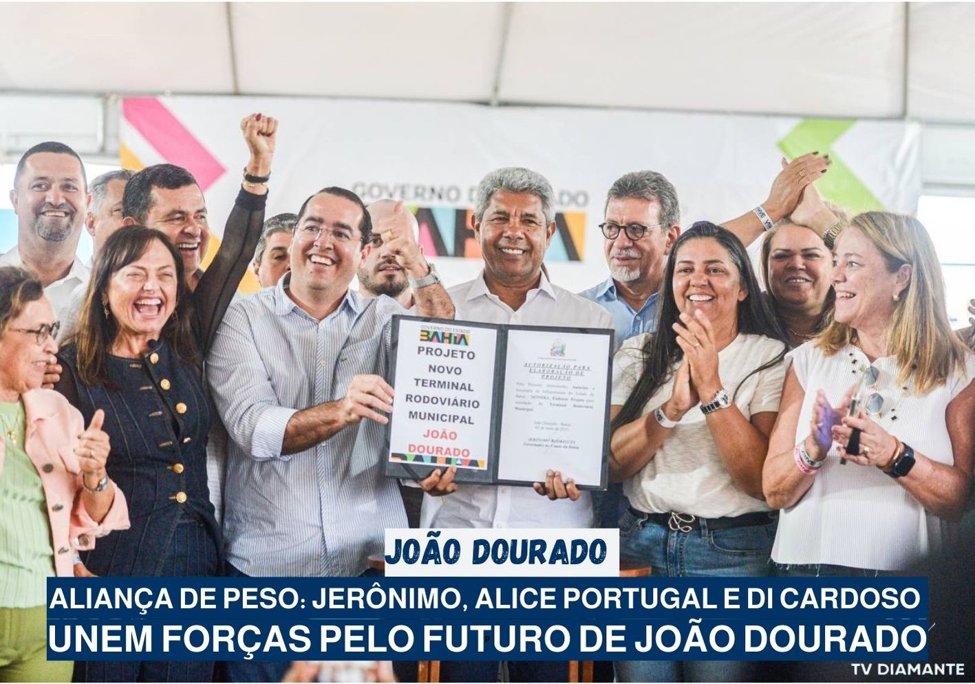 JOÃO DOURADO: Aliança de Peso: Jerônimo, Alice Portugal e Di Cardoso Unem Forças pelo Futuro de João Dourado