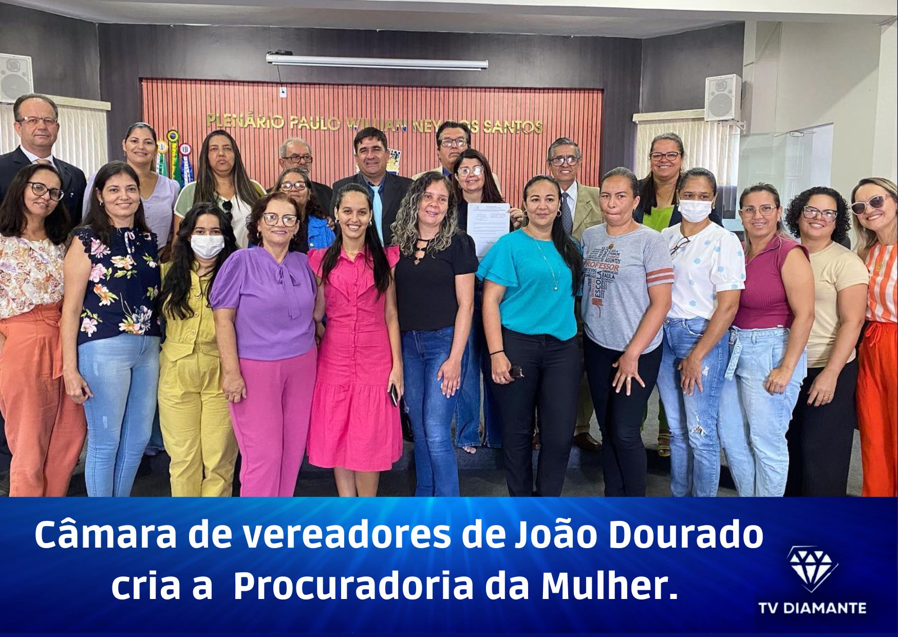 Câmara de Vereadores de João Dourado Aprova a Criação da Procuradoria da Mulher