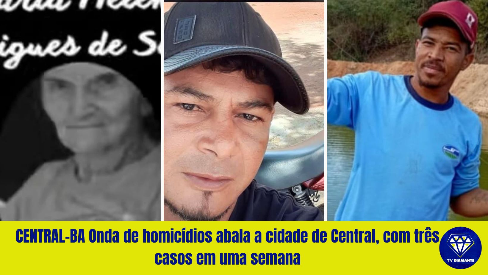 CENTRAL-BA Onda de homicídios abala a cidade de Central, Bahia, com três casos em uma semana