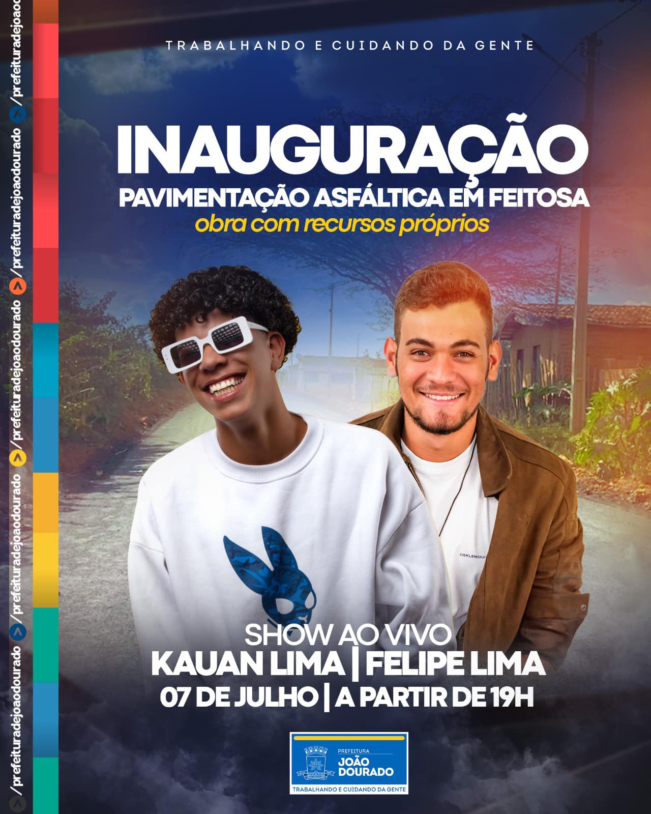INAUGURAÇÃO DA PAVIMENTAÇÃO ESFALTICA  POVOADO DE FEITOSA