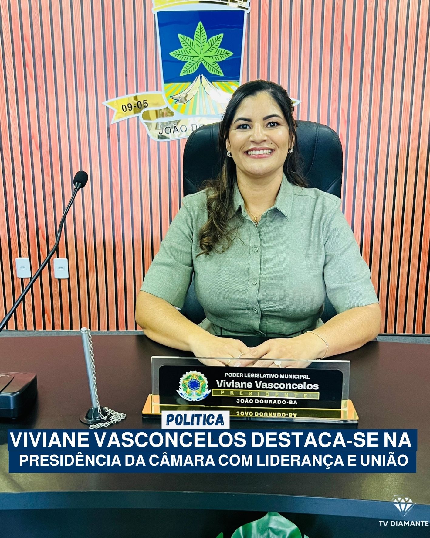 POLITICA: Viviane Vasconcelos destaca-se na presidência da Câmara com liderança e união no fechamento do primeiro semestre