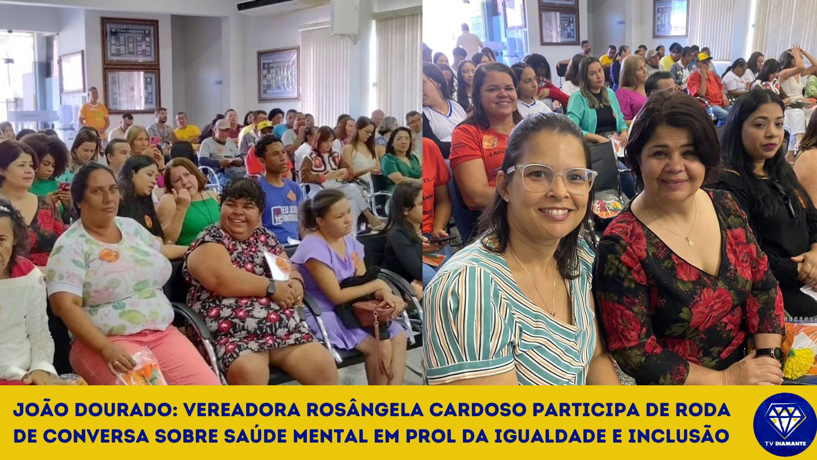 ​Vereadora Rosângela Cardoso participa de roda de conversa sobre saúde mental em prol da igualdade e inclusão