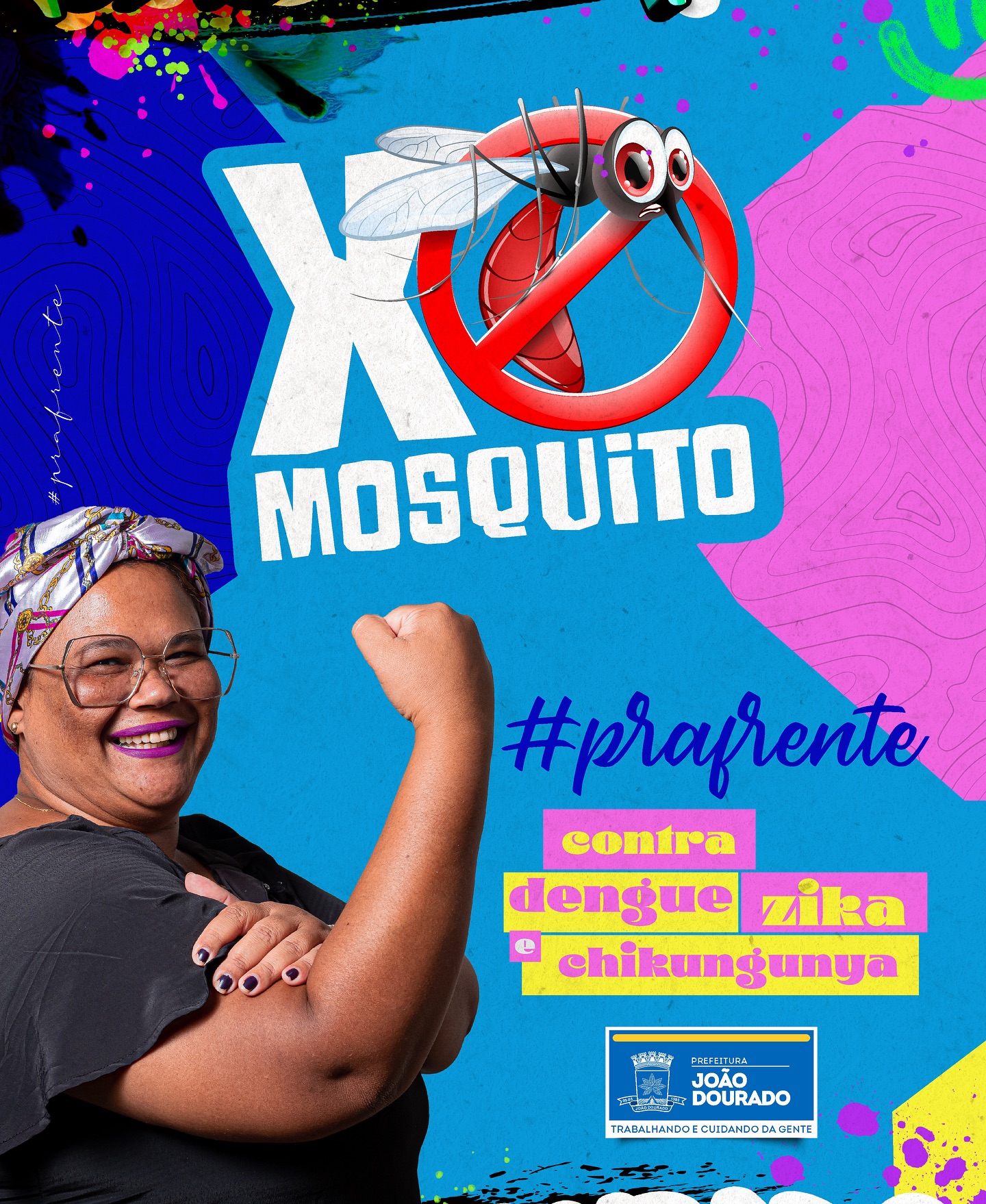 "Combate aos Mosquitos: Juntos #PraFrente pela Saúde e Limpeza!"