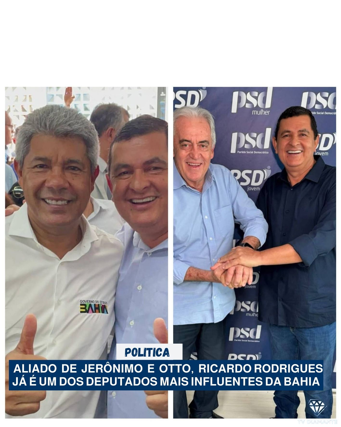 POLITICA: ALIADO DE JERÔNIMO E OTTO, RICARDO RODRIGUES JÁ É UM DOS DEPUTADOS MAIS INFLUENTES DA BAHIA