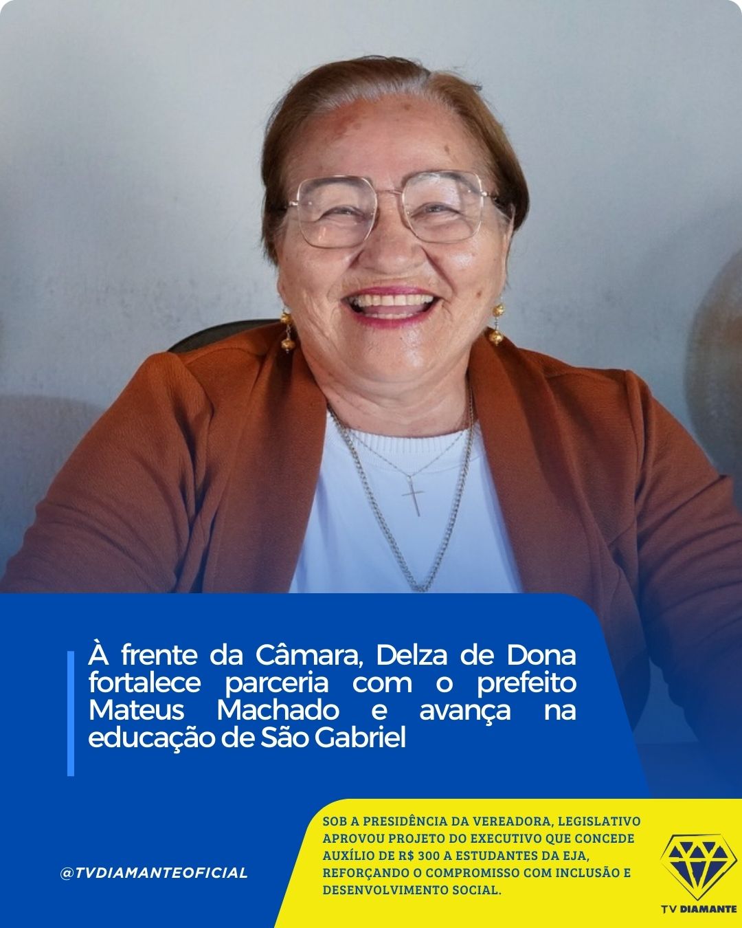 SÃO GABRIEL:À frente da Câmara, Delza de Dona fortalece parceria com o prefeito Mateus Machado e avança na educação de São Gabriel