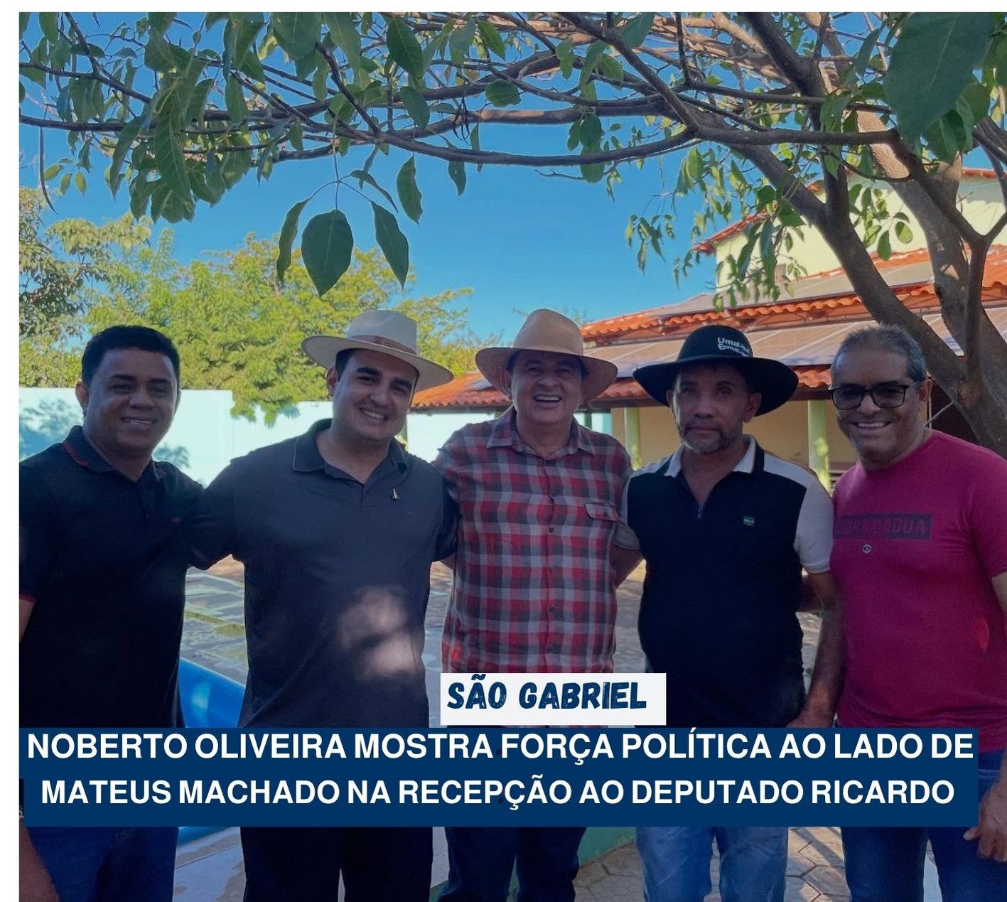 SÃO GABRIEL: Noberto Oliveira Mostra Força Política ao Lado de Mateus Machado na Recepção ao Deputado Ricardo