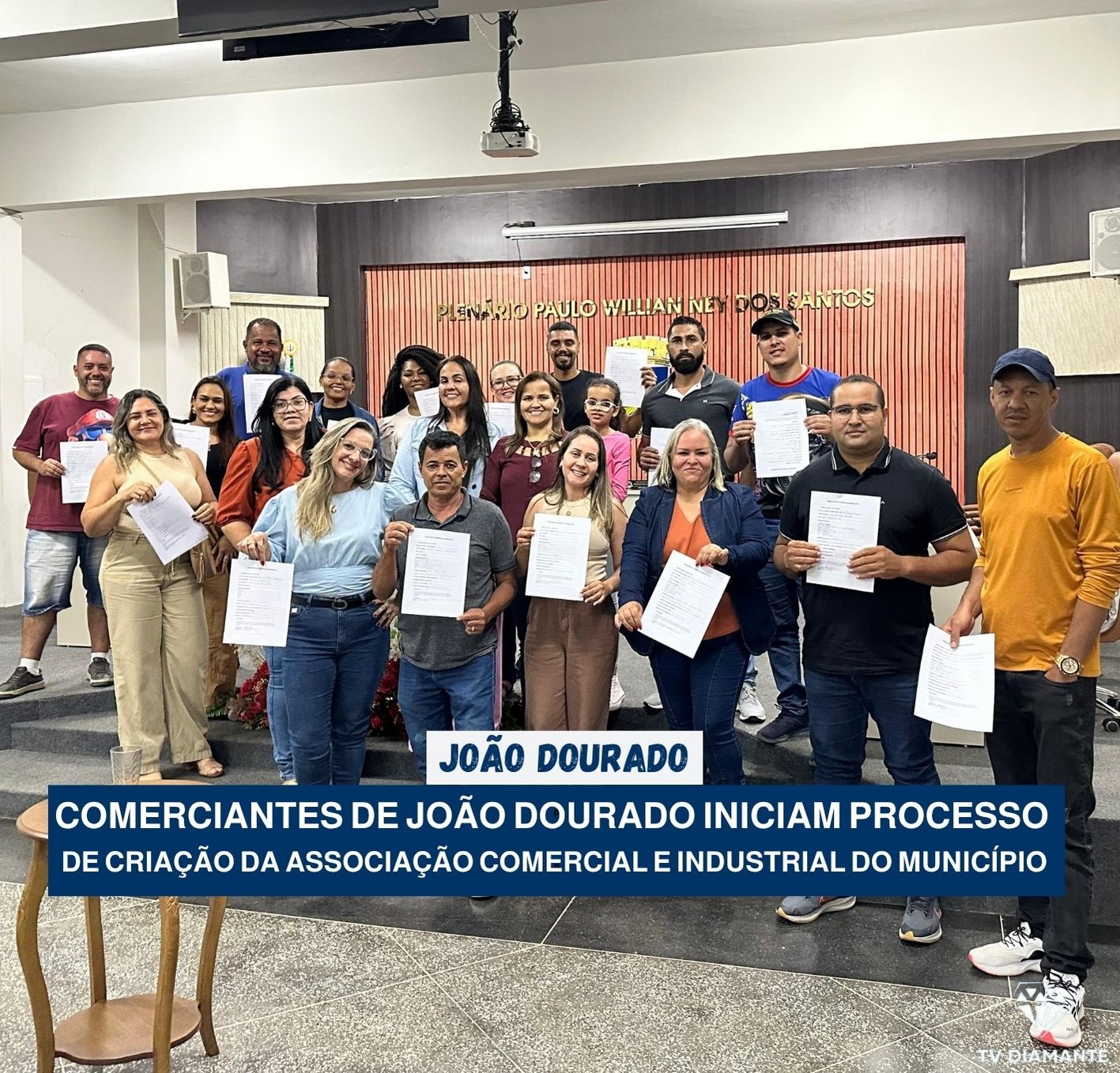 JOÃO DOURADO:Comerciantes de João Dourado iniciam processo de criação da Associação Comercial e Industrial do município