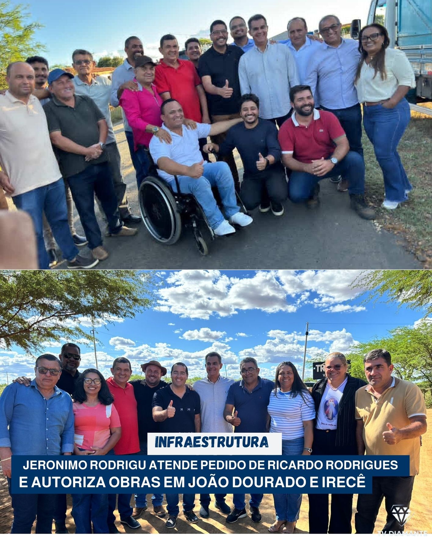 Infraestrutura:​Ricardo Rodrigues ganha força no território: Governo da Bahia atende reivindicações e autoriza novas obras em João Dourado e Irecê