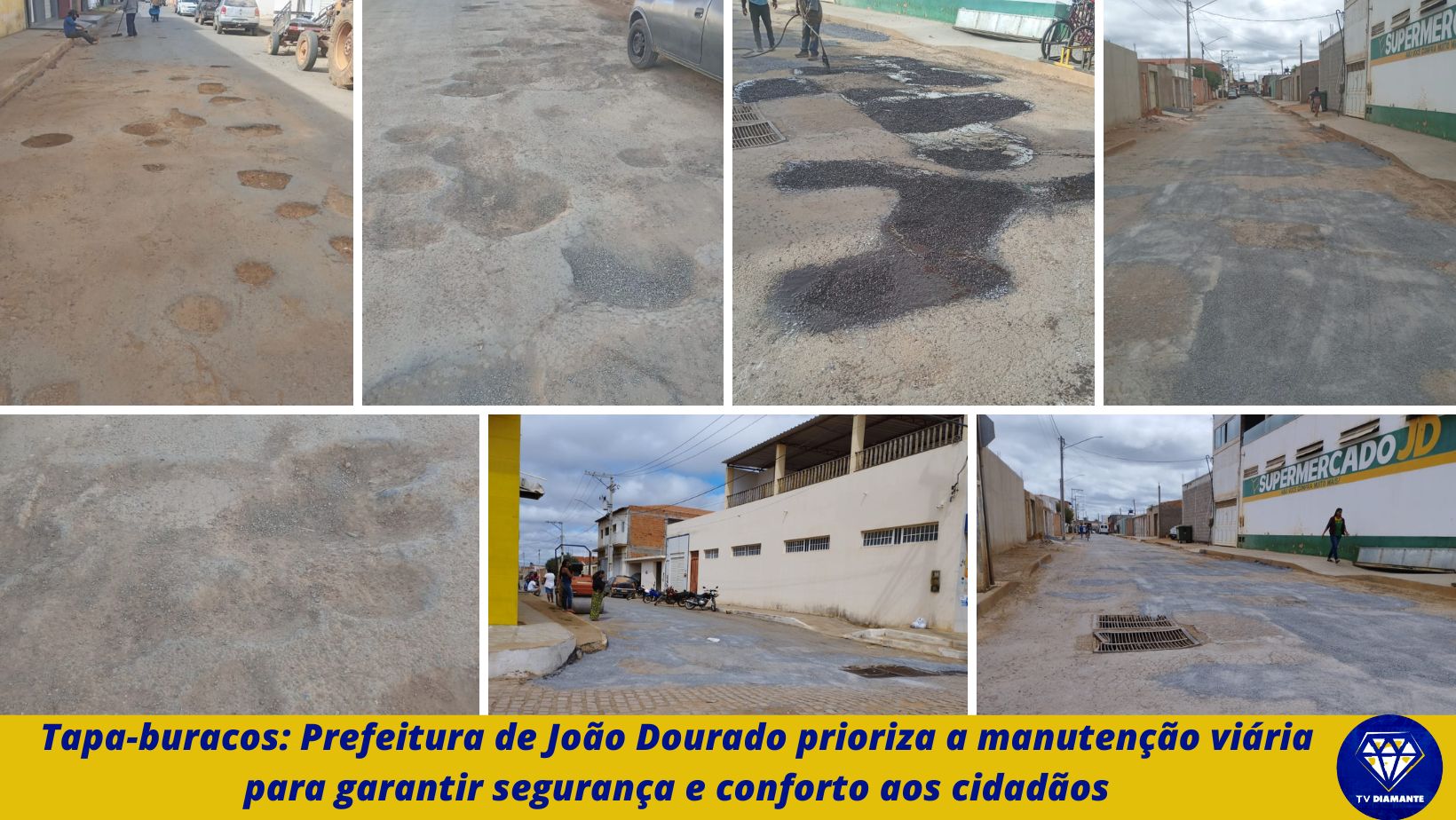 Tapa-buracos: Prefeitura de João Dourado através da secretaria de obras prioriza a manutenção viária para garantir segurança e conforto aos cidadãos